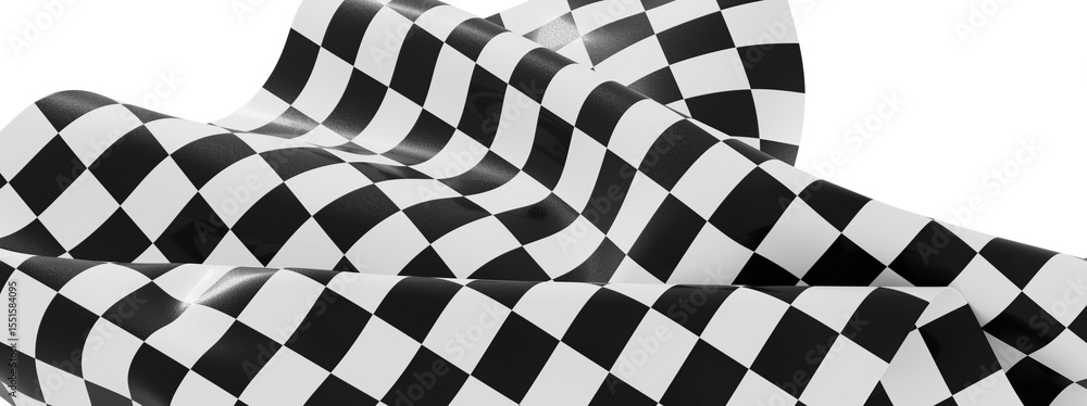 Poster High-resolution image of a checkered flag, perfect for backgrounds, websites, and design projects.