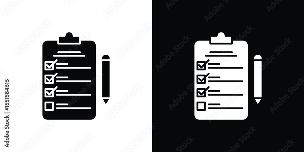 Poster survey icon. design for website and mobile apps.