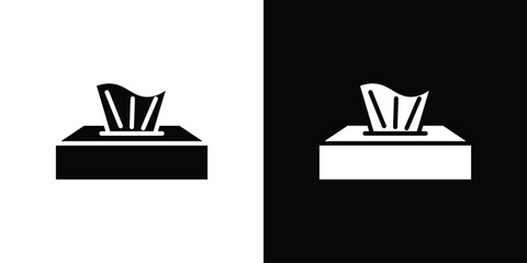 Tissue box icon vector, Symbol, logo illustrations