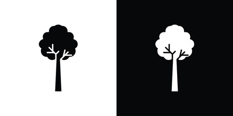 Tree icon vector, Symbol, logo illustrations