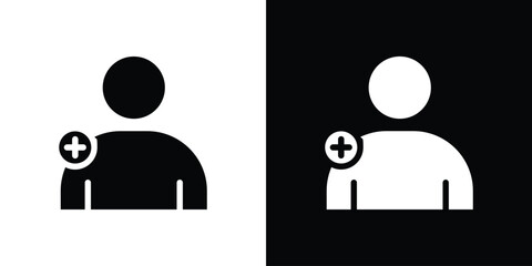 User add icon. Design for website and mobile apps.