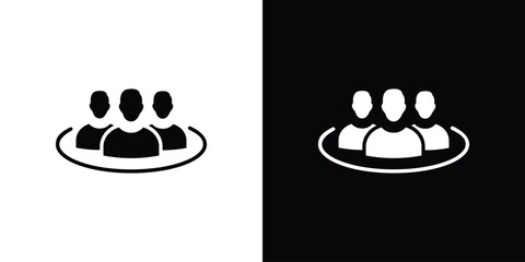 Users icon vector, Symbol, logo illustrations