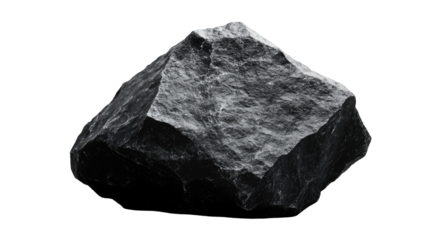 Close-up of a dark gray rock