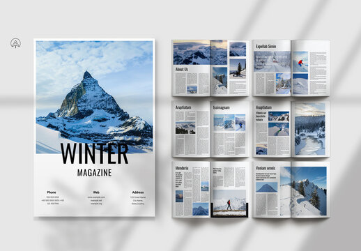Winter Magazine Template