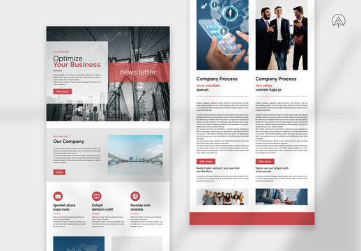 Business Email News Letter Template