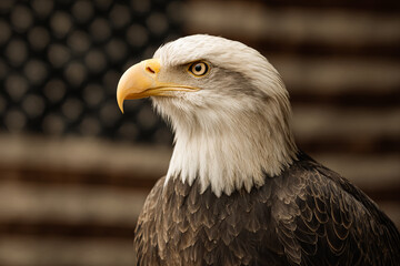 Fototapeta premium American Eagle Patriotic 4th of July