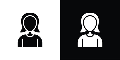 Woman icon vector, Symbol, logo illustrations