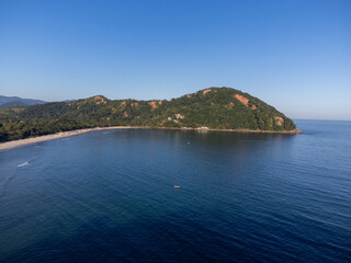 Fototapeta premium Beautiful Barra do Sahy beach at sunset