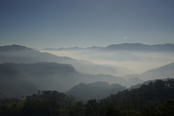 fog in the mountains