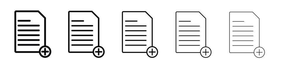 Add document icon. Design for website and mobile apps.