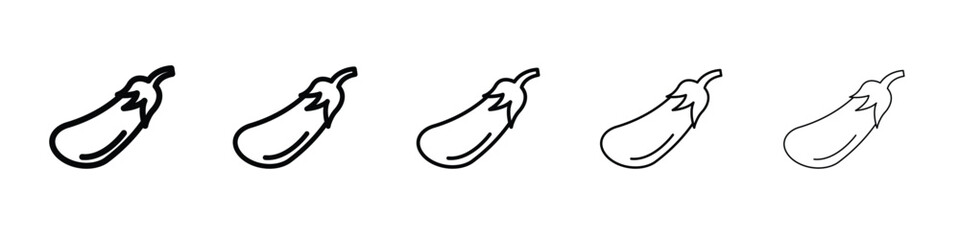 Aubergine icon vector, Symbol, logo illustrations