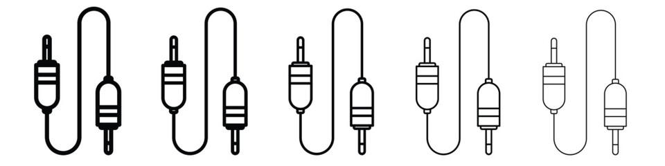 Audio Cable icon vector, Symbol, logo illustrations