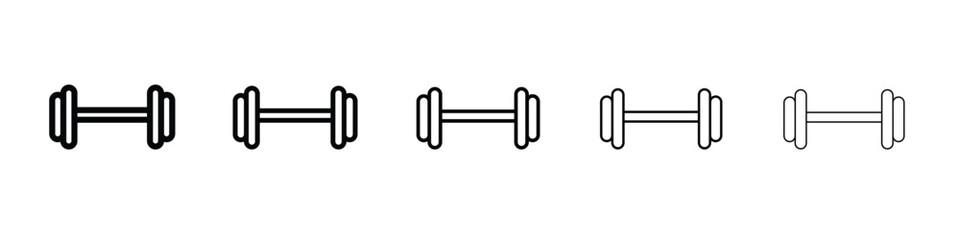 Barbell icon vector, Symbol, logo illustrations