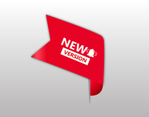 New Version red flat sale business web banner for website banner design