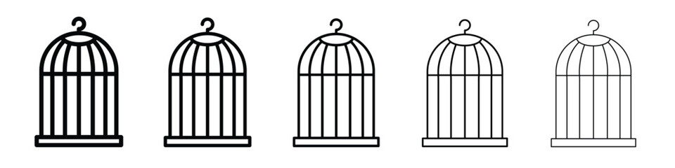 Bird cage icon vector, Symbol, logo illustrations