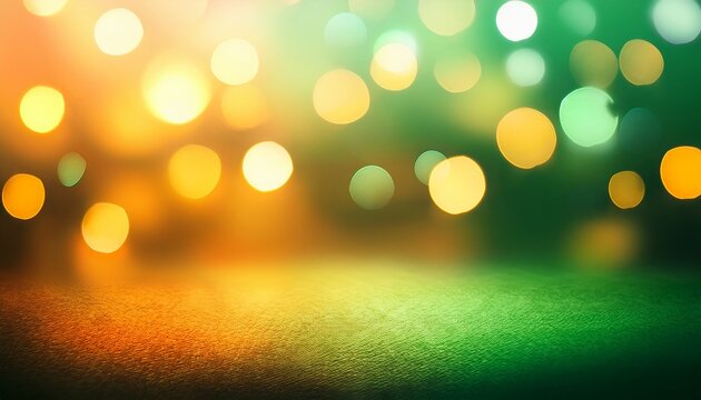 blurred background with colorful green orange yellow colors blur wallpaper with light dots bilder