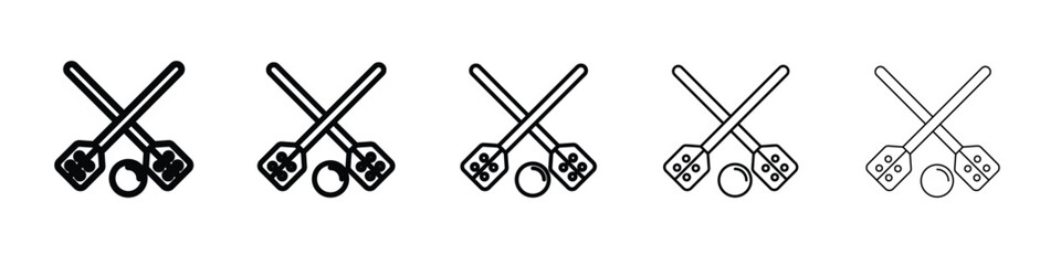 Broom-ball icon vector, Symbol, logo illustrations