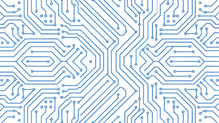 A Minimalist Abstract Circuit Board Grid - AI Futuristic Vector