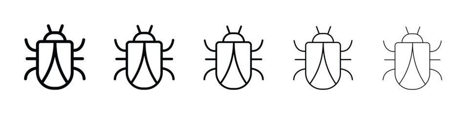 Bug icon vector, Symbol, logo illustrations
