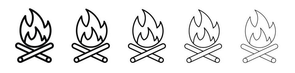 Campfire icon vector, Symbol, logo illustrations