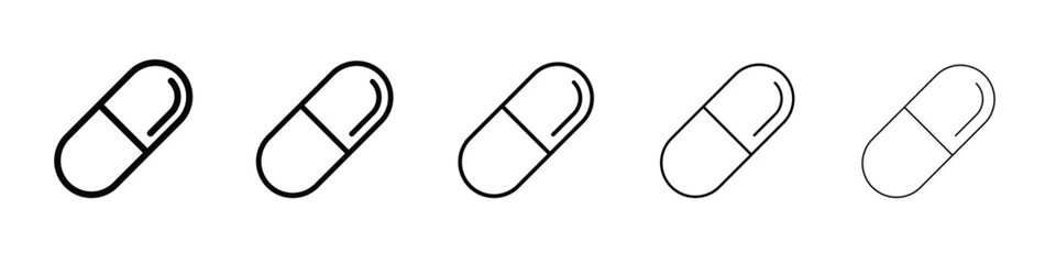 Capsules icon vector, Symbol, logo illustrations