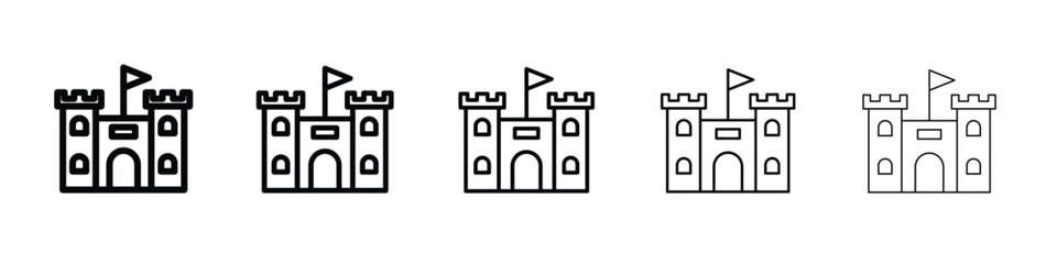 Castle icon vector, Symbol, logo illustrations