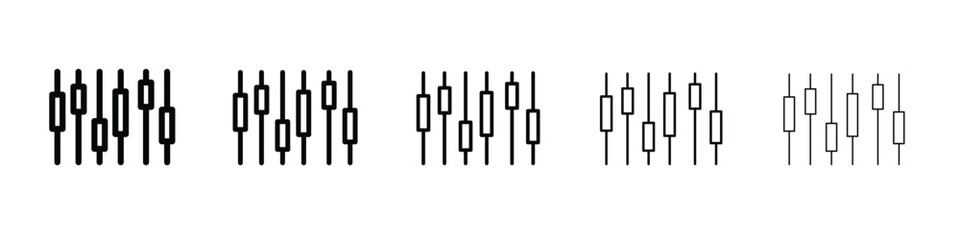 Chart candlestick icon. Design for website and mobile apps.