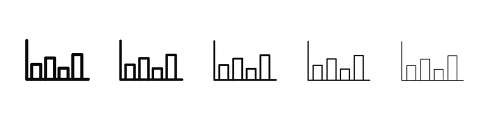 Chart histogram icon vector, Symbol, logo illustrations