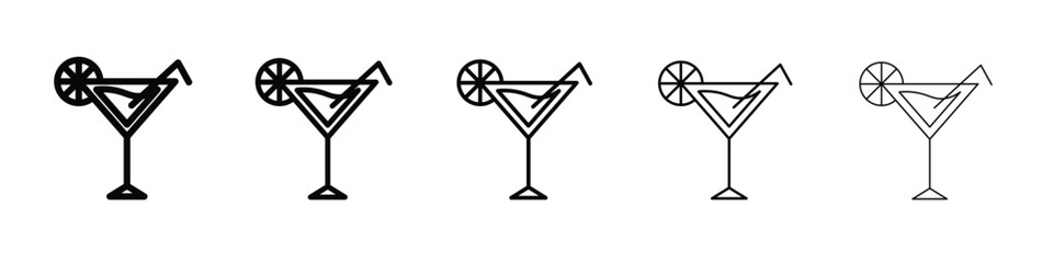 Citrus Glass icon vector, Symbol, logo illustrations