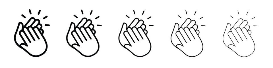 Clap icon vector, Symbol, logo illustrations