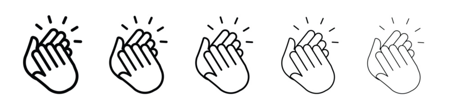 Clap icon vector, Symbol, logo illustrations