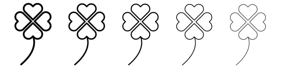 Clover icon vector, Symbol, logo illustrations