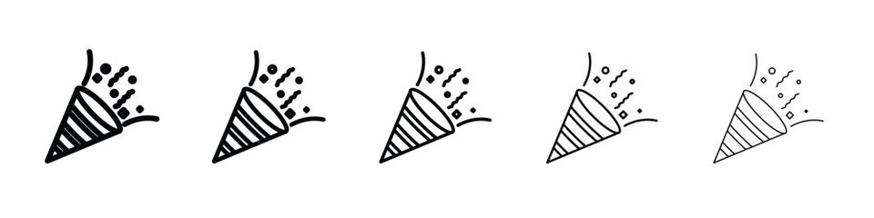 Confetti icon vector, Symbol, logo illustrations