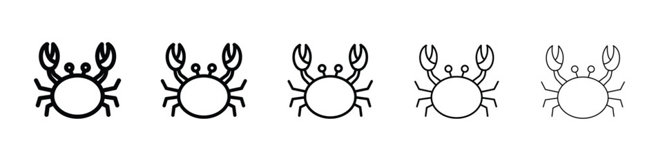 Crab icon vector, Symbol, logo illustrations