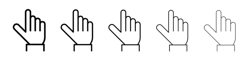 Cursor hand icon vector, Symbol, logo illustrations