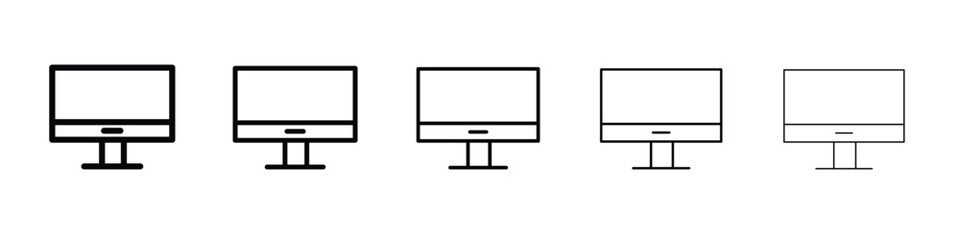 Desktop icon vector, Symbol, logo illustrations