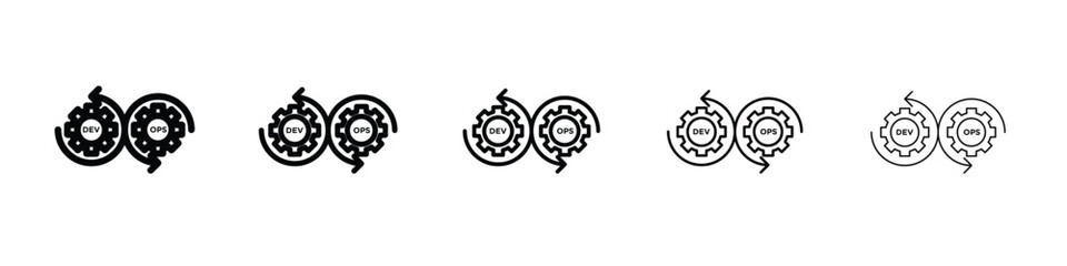 Dev ops icon vector, Symbol, logo illustrations