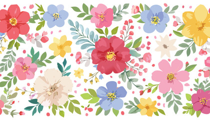 flowers and floral elements. Wedding concept with flowers. Floral poster, invite. Vector cartoon illustration for greeting card or invitation design.harvest, menu, poster, print, trendy, drawing,