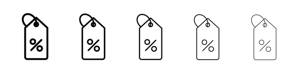 Discount tag icon vector, Symbol, logo illustrations