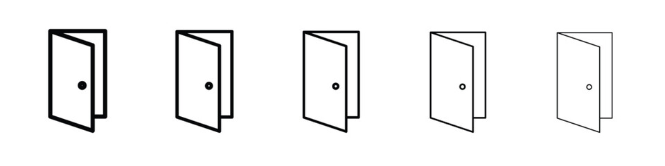 Door open icon vector, Symbol, logo illustrations