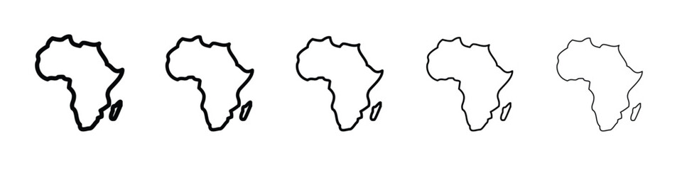 Earth africa icon vector, Symbol, logo illustrations