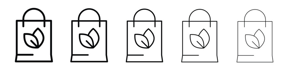 Eco bag icon vector, Symbol, logo illustrations