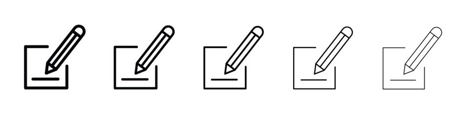 Edit button icon vector, Symbol, logo illustrations