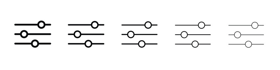 Equalizer icon vector, Symbol, logo illustrations