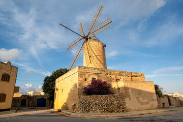 Ta Kola windmill, museum of local history, Gozo island, Malta