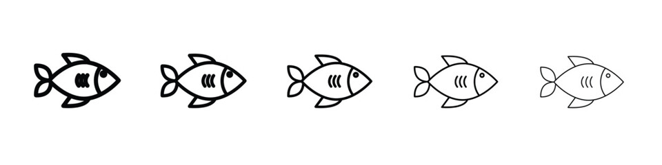 Fish icon vector, Symbol, logo illustrations