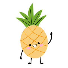 vector illustration pineapple character