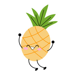 vector illustration pineapple character