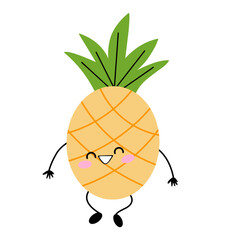 vector illustration pineapple character