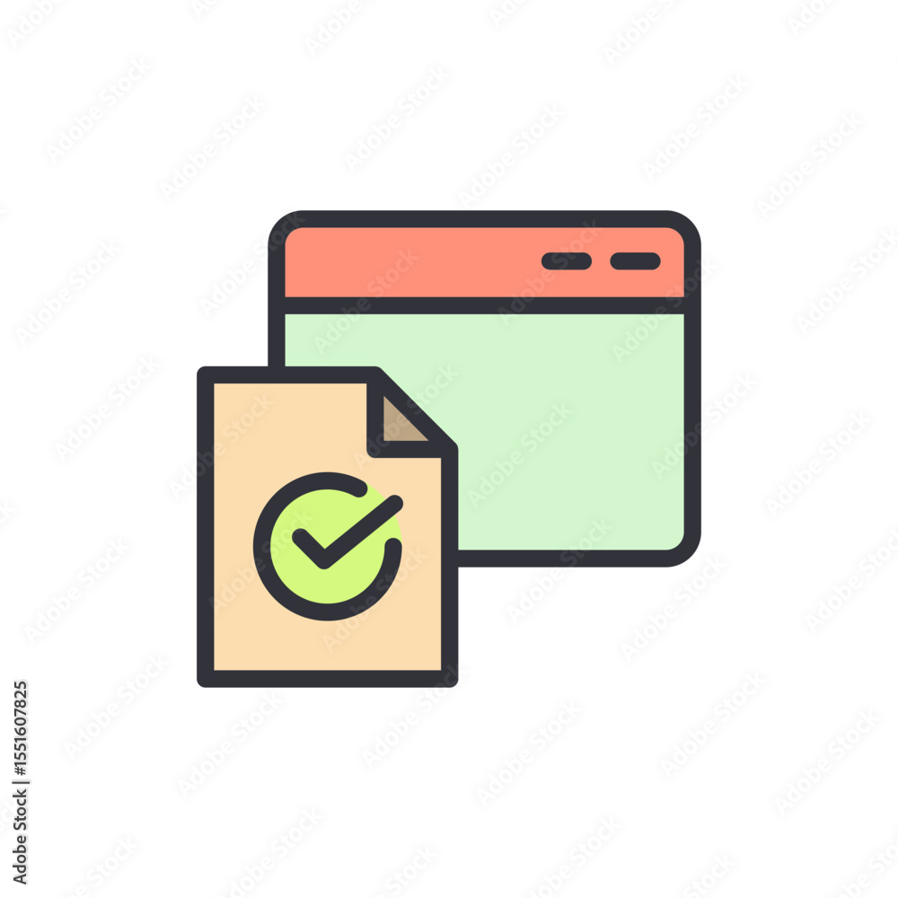 Poster successful document submission with web application user interface